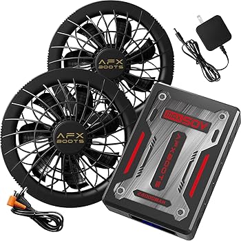 新品　ファンセット(フラットタイプ)+24Vバッテリーセット 2025年モデル Amazon.co.jp: 【2025年最強 業界超高出力50V】ファンバッテリー